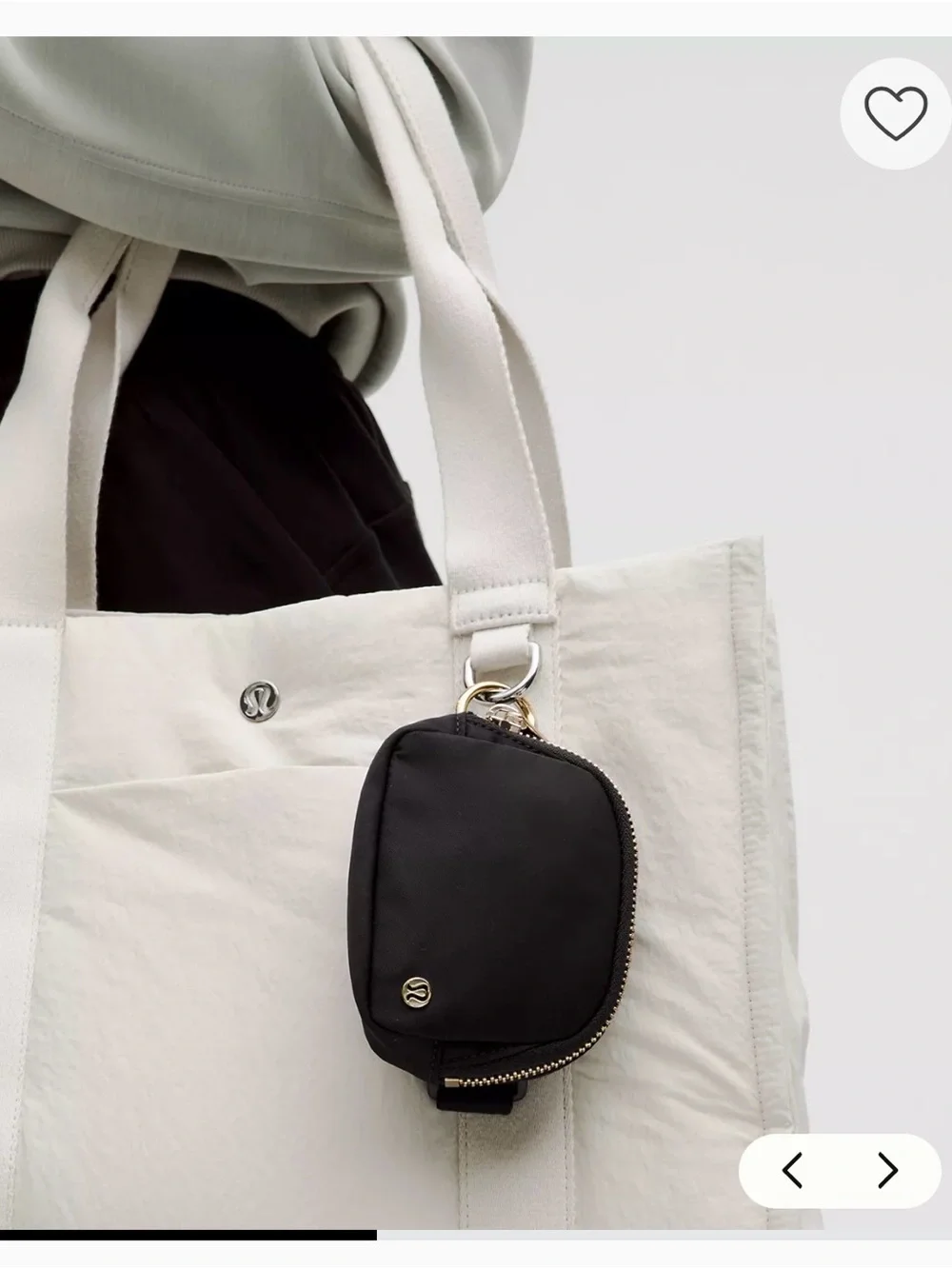 lululemon Everywhere Belt Bag Nano Black with Gold Hardware